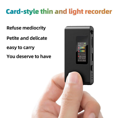 Mini Digital Voice Recorder Discreet for Children – Compact, Lightweight, MP3 and WAV Formats, Built-in Screen