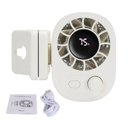 Mini Rechargeable Clip-On Fan, 360 Degree Rotation, Adjustable Speed, Ideal for Office and Strollers