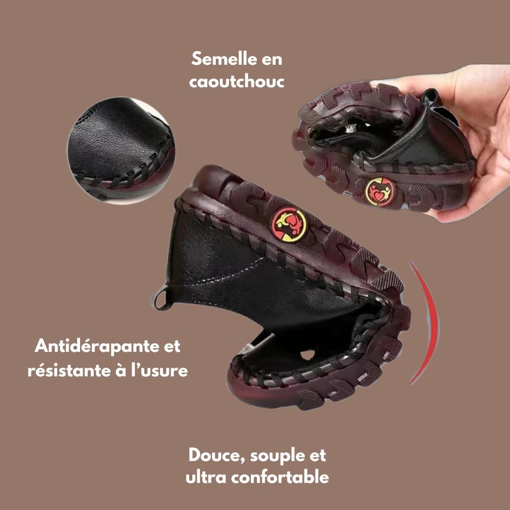 Men's Flexible Leather Loafers with Non-Slip Sole – Optimal Comfort and Elegant Design