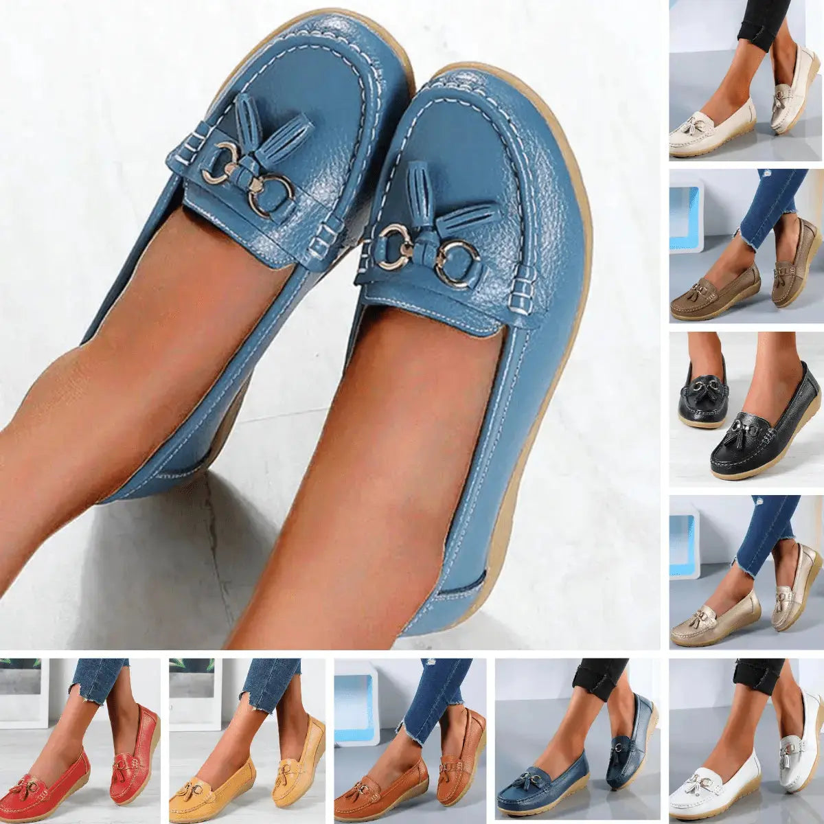 Moccasins Orthopedic Breathable PU Leather for Women – Comfort and Support for Everyday