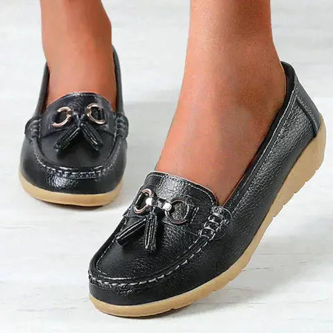 Moccasins Orthopedic Breathable PU Leather for Women – Comfort and Support for Everyday