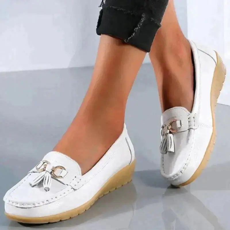 Moccasins Orthopedic Breathable PU Leather for Women – Comfort and Support for Everyday
