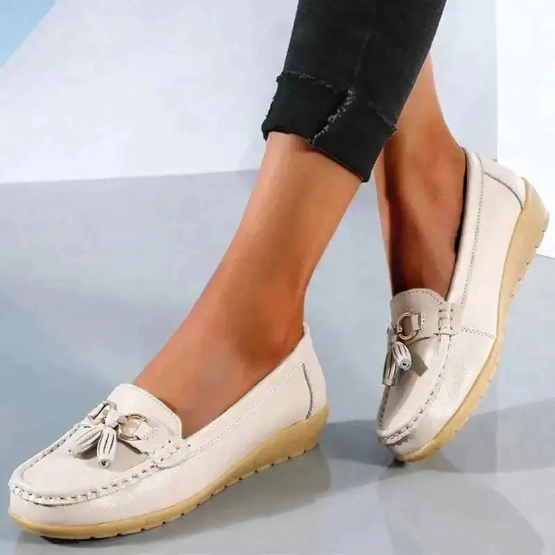Moccasins Orthopedic Breathable PU Leather for Women – Comfort and Support for Everyday