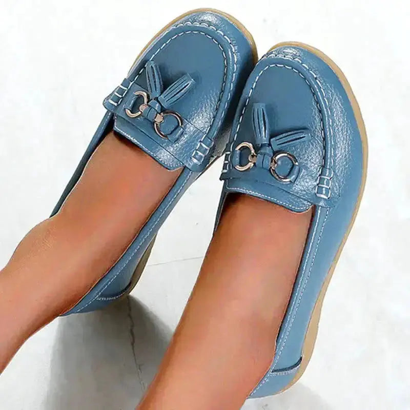 Moccasins Orthopedic Breathable PU Leather for Women – Comfort and Support for Everyday