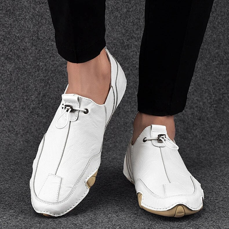 Mocassins en Cuir Véritable pour Hommes avec Support Orthopédique – Design Léger et Polyvalent pour Occasions Décontractées et Formelles