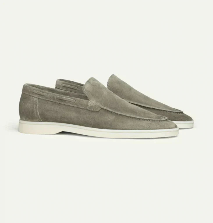 Classic Unisex Suede Loafers – Comfortable Slip-On Shoes in Standard Sizes
