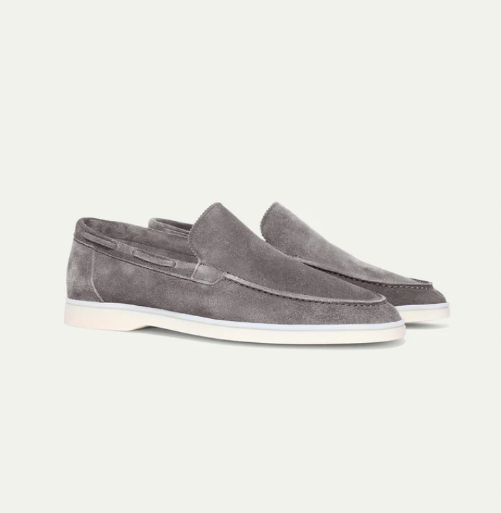 Classic Unisex Suede Loafers – Comfortable Slip-On Shoes in Standard Sizes