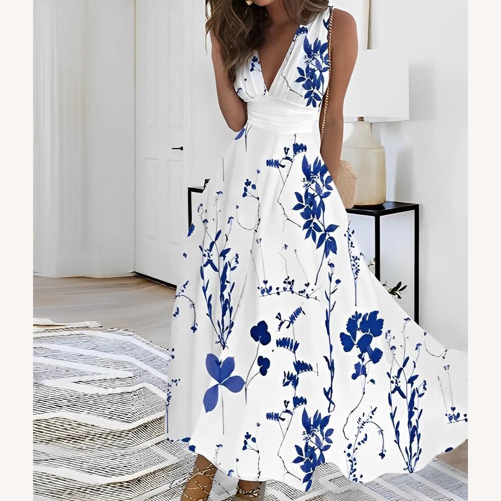 Robe d'Été Chic Femme Longue et Fluide – Élégante et Confortable pour les Journées Chaudes