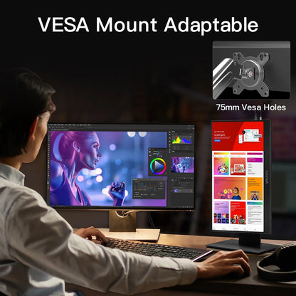 Portable Monitor 15.6 Inches Full HD 1080p with USB-C, HDMI and Built-in Speakers – Lightweight and Foldable