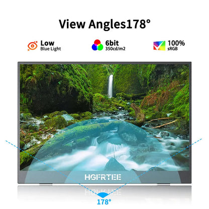 Portable IPS Monitor 14.1 Inches 1080P with Built-in Stand and Speakers for Gaming and Productivity