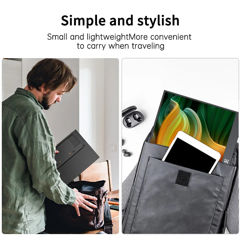 Portable IPS Monitor 14.1 Inches 1080P with Built-in Stand and Speakers for Gaming and Productivity