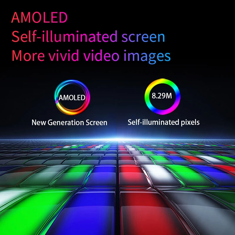 Portable OLED Monitor 13.3'' 1920 x 1080 with Metal Frame and Built-in Speakers – High Resolution, 1 ms Response Time