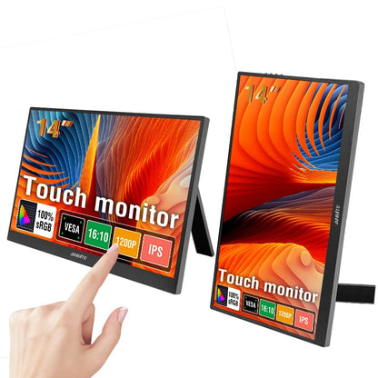 Portable Touch Monitor 14.1 Inches IPS HDR10 – High Resolution Secondary Screen
