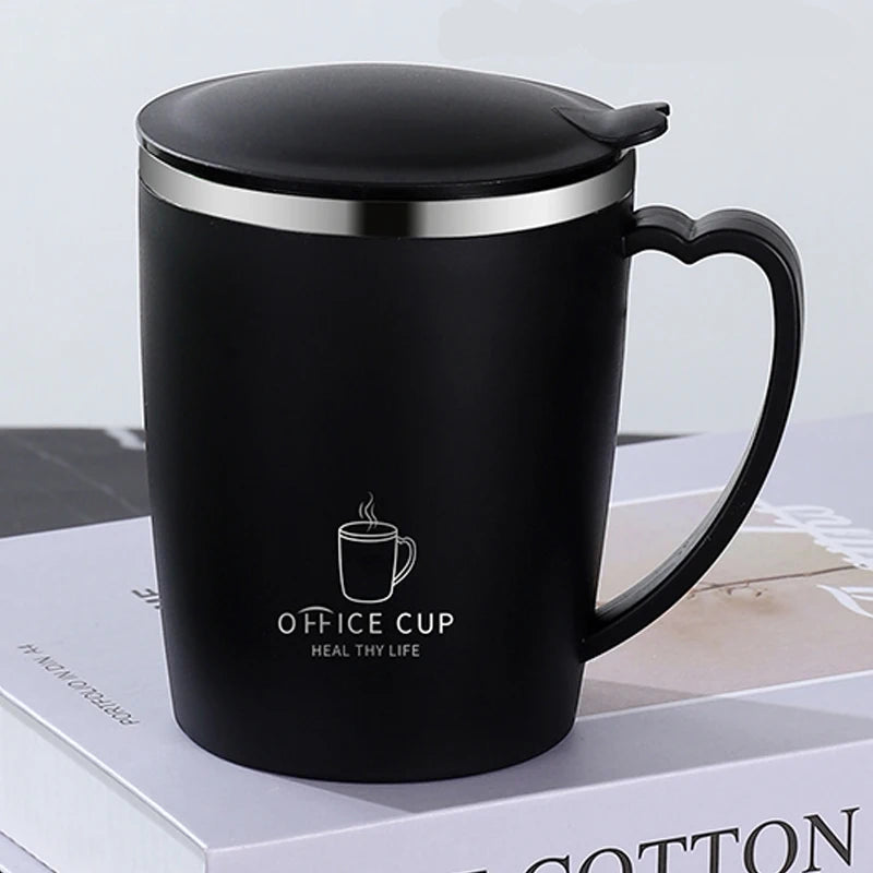 Mug Isotherme 350ml en Acier Inoxydable 304 avec Poignée Ergonomique