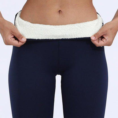 Variant image for Legging Polaire Femme Chaud et Confortable – Legging de Sport Élastique pour Hiver, Coupe Ajustée, Disponible en Plusieurs Tailles-11