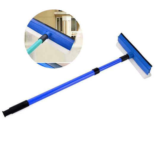 Nettoyeur de fenêtre télescopique 50-75 cm avec brosse éponge absorbante - Outil de nettoyage pratique pour fenêtres hautes