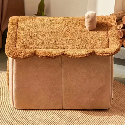 Niche flexible pour petits animaux - amovible et lavable avec intérieur confortable