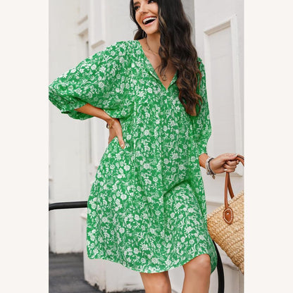 Variant image for Robe Femme Fleurie Taille M Coton Léger-21