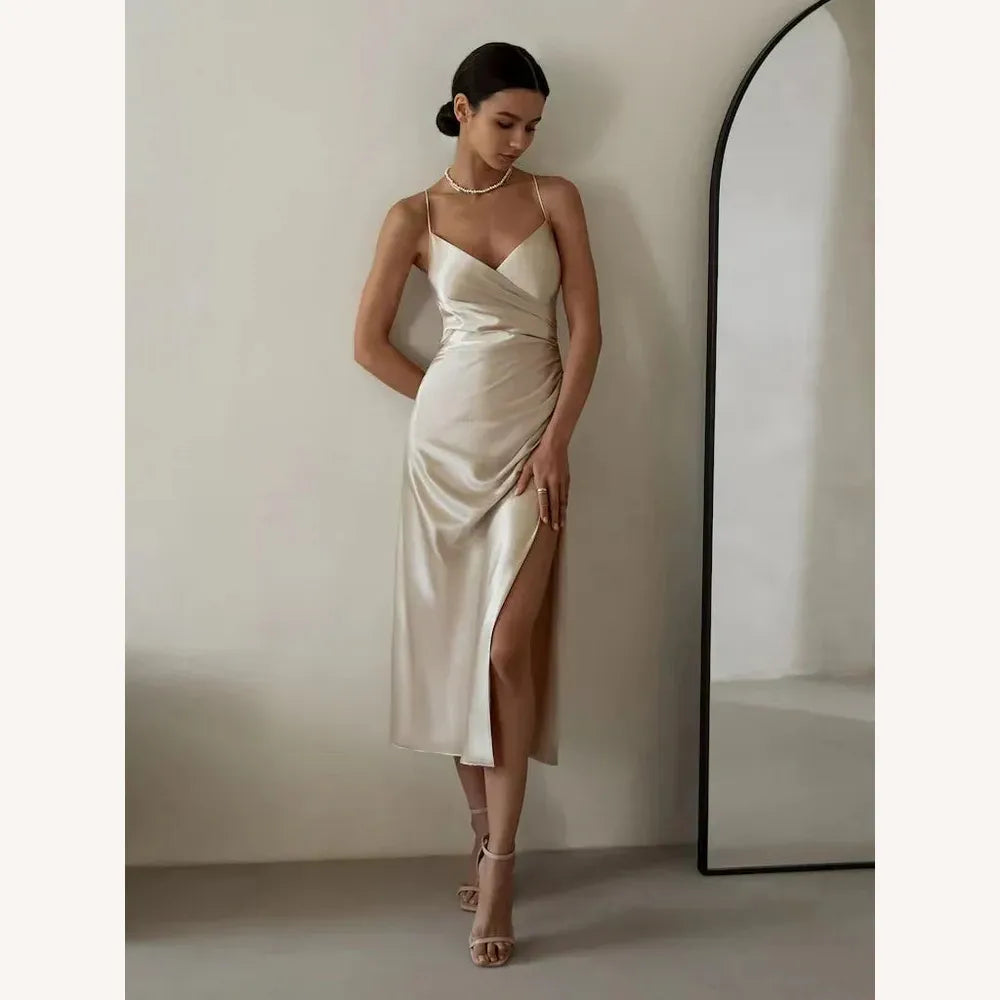 Robe Longue Femme Sans Bretelles Élégante pour Soirée - Confort et Style, Idéale pour Mariages et Événements Formels