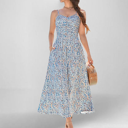 Variant image for Robe Longue Femme Fleurie Maxi Taille M Polyester-17