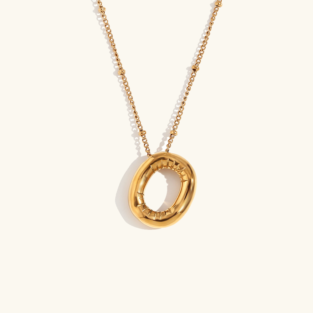 Variant image for Collier Femme Personnalisé Or 18K Taille Unique Acier Inoxydable-15