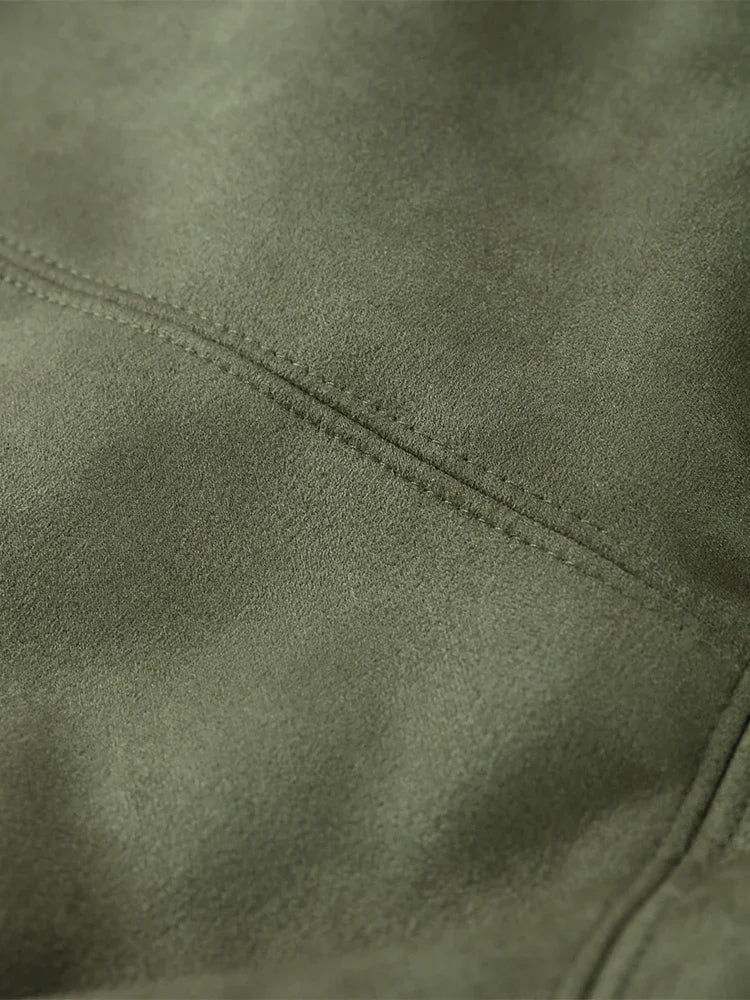 Ola Womens Jacket | Velvet, Boxy Fit, Turn-Down Collar