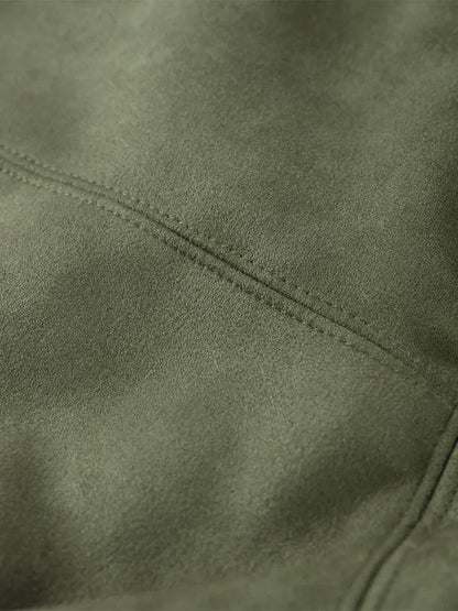 Ola Womens Jacket | Velvet, Boxy Fit, Turn-Down Collar