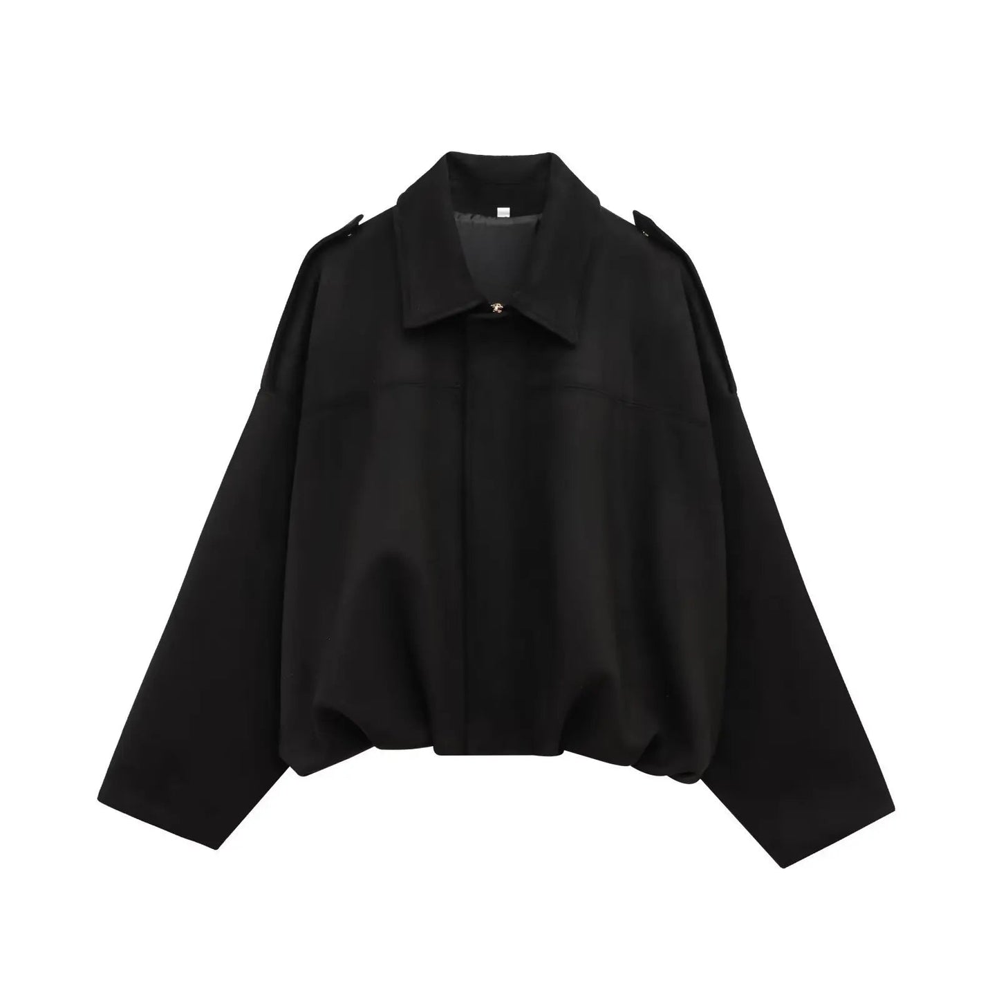 Ola Womens Jacket | Velvet, Boxy Fit, Turn-Down Collar