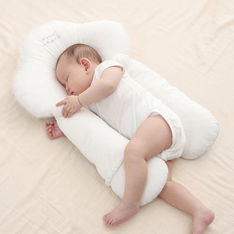 Oreiller U en Coton Bio pour Bébé – Soutien Ajustable et Confort Optimal, Hypoallergénique et Léger