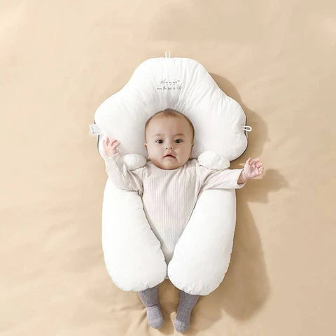 Oreiller U en Coton Bio pour Bébé – Soutien Ajustable et Confort Optimal, Hypoallergénique et Léger