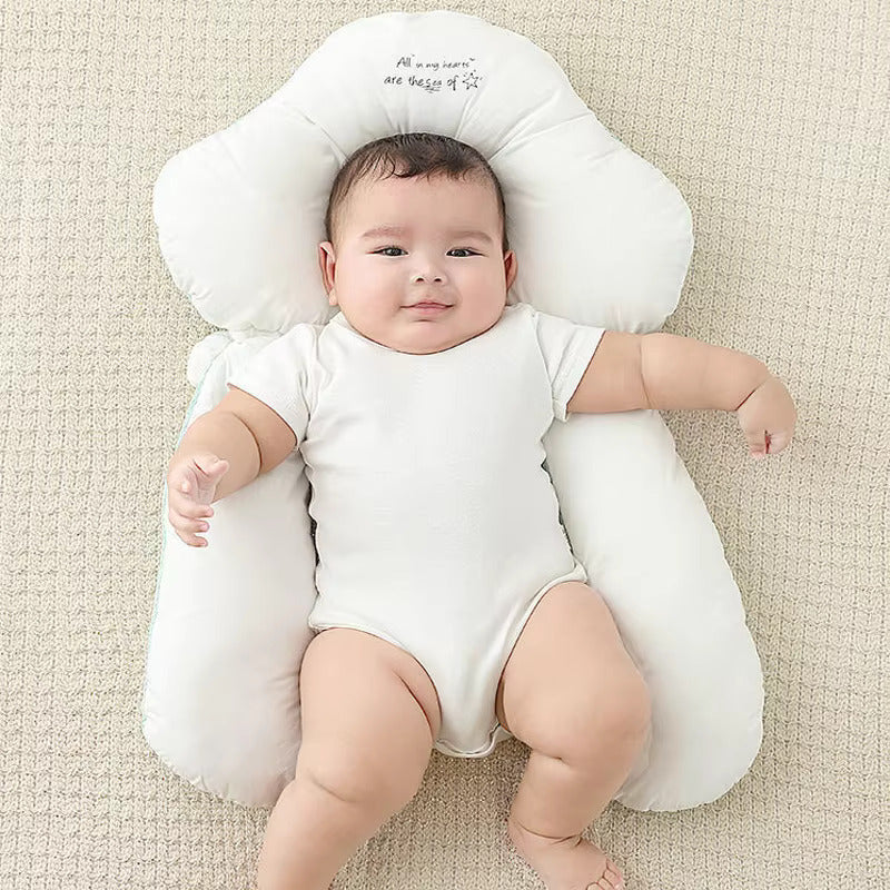 Oreiller U en Coton Bio pour Bébé – Soutien Ajustable et Confort Optimal, Hypoallergénique et Léger