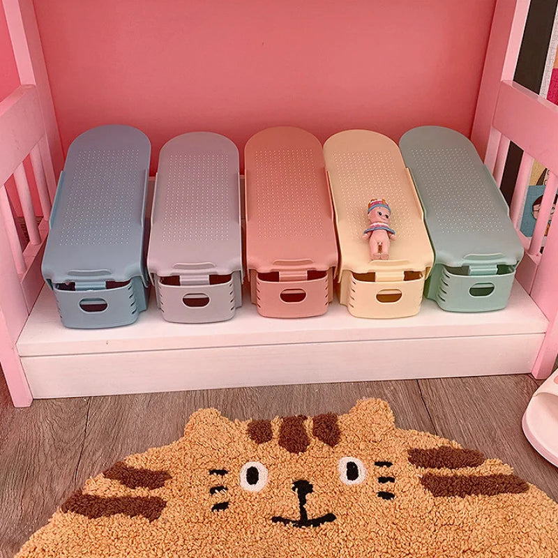 Organisateur de chaussures réglable – Ensemble de 6 organiseurs gain de place pour placard