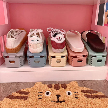 Organisateur de chaussures réglable – Ensemble de 6 organiseurs gain de place pour placard