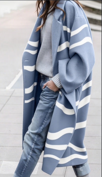 Oriana Wool Coat Women | Oversized Midcalf Length