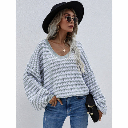 Ova Sweater | Textured Knit, Oversized V-Neck