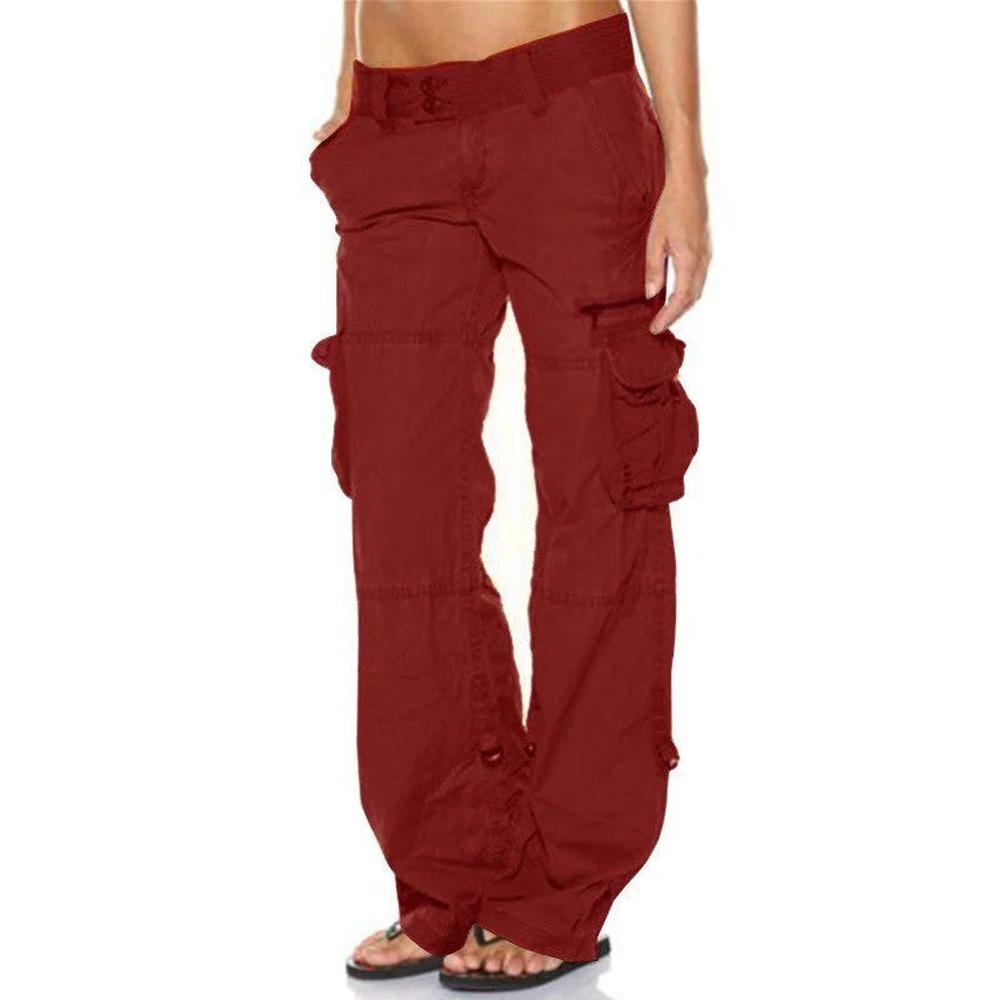 Pantalon Cargo Femme avec Poches Fonctionnelles – Confort et Style Moderne, Disponible en Plusieurs Couleurs, Taille S à XL