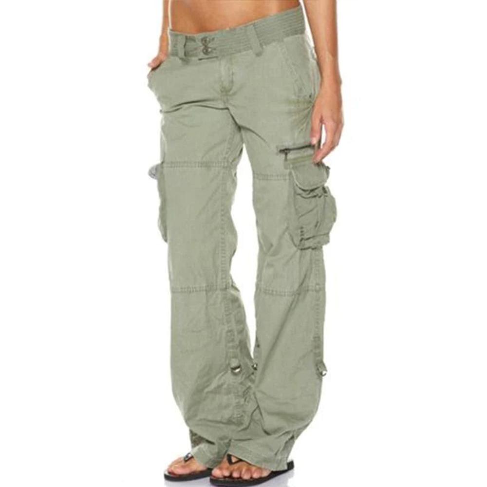 Pantalon Cargo Femme avec Poches Fonctionnelles – Confort et Style Moderne, Disponible en Plusieurs Couleurs, Taille S à XL