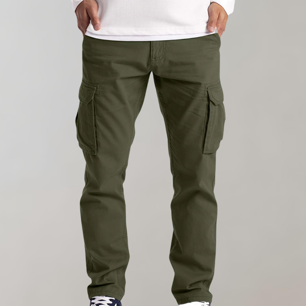 Comfortable Men's Cargo Pants with Spacious Pockets – Ideal for Daily Use