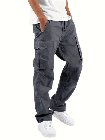 Oversized Cargo Pants in Cotton Blend for Men – Optimal Comfort and Practical Pockets, Sizes S-5XL