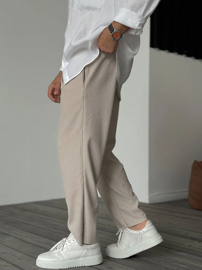 Men's Custom Tailored Pants in High-End Fabric – Elegant and Comfortable, Ideal for All Occasions