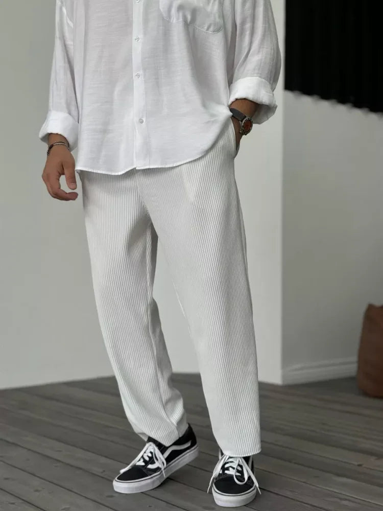 Men's Custom Tailored Pants in High-End Fabric – Elegant and Comfortable, Ideal for All Occasions