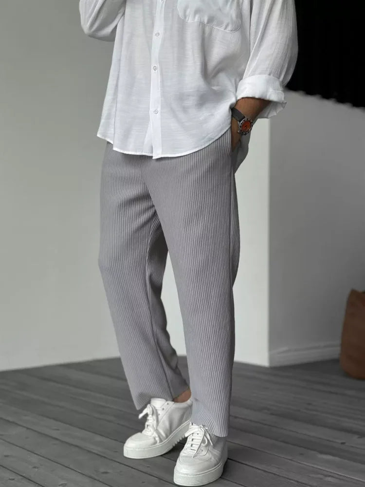 Men's Custom Tailored Pants in High-End Fabric – Elegant and Comfortable, Ideal for All Occasions