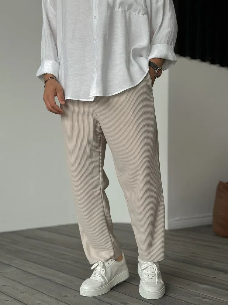 Men's Custom Tailored Pants in High-End Fabric – Elegant and Comfortable, Ideal for All Occasions