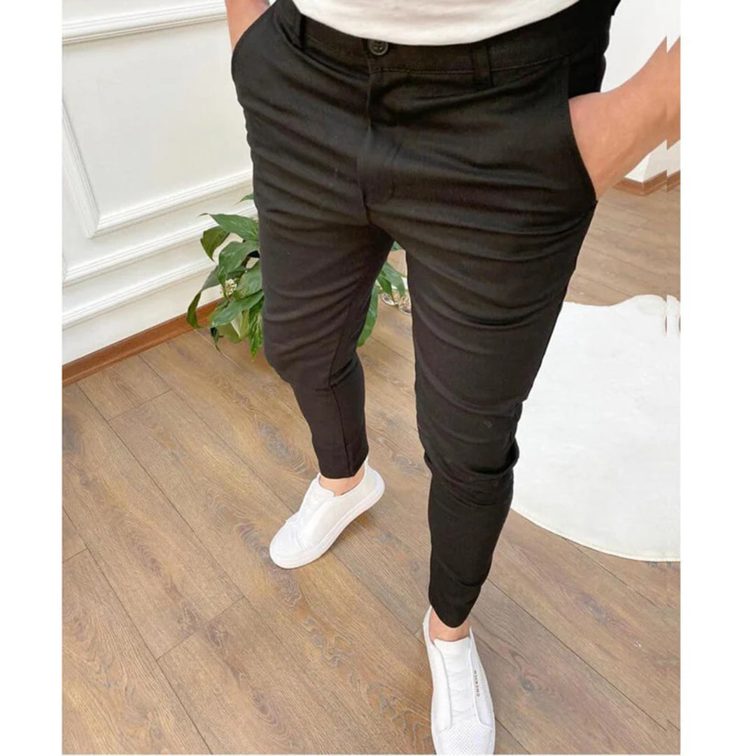 Pantalon d'été pour hommes en polyester confortable – Coupe décontractée et plusieurs couleurs
