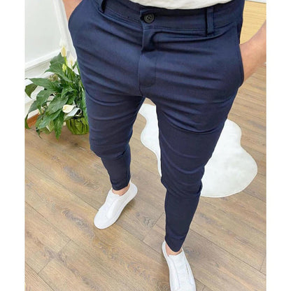 Comfortable men's summer pants in polyester – Relaxed fit and multiple colors