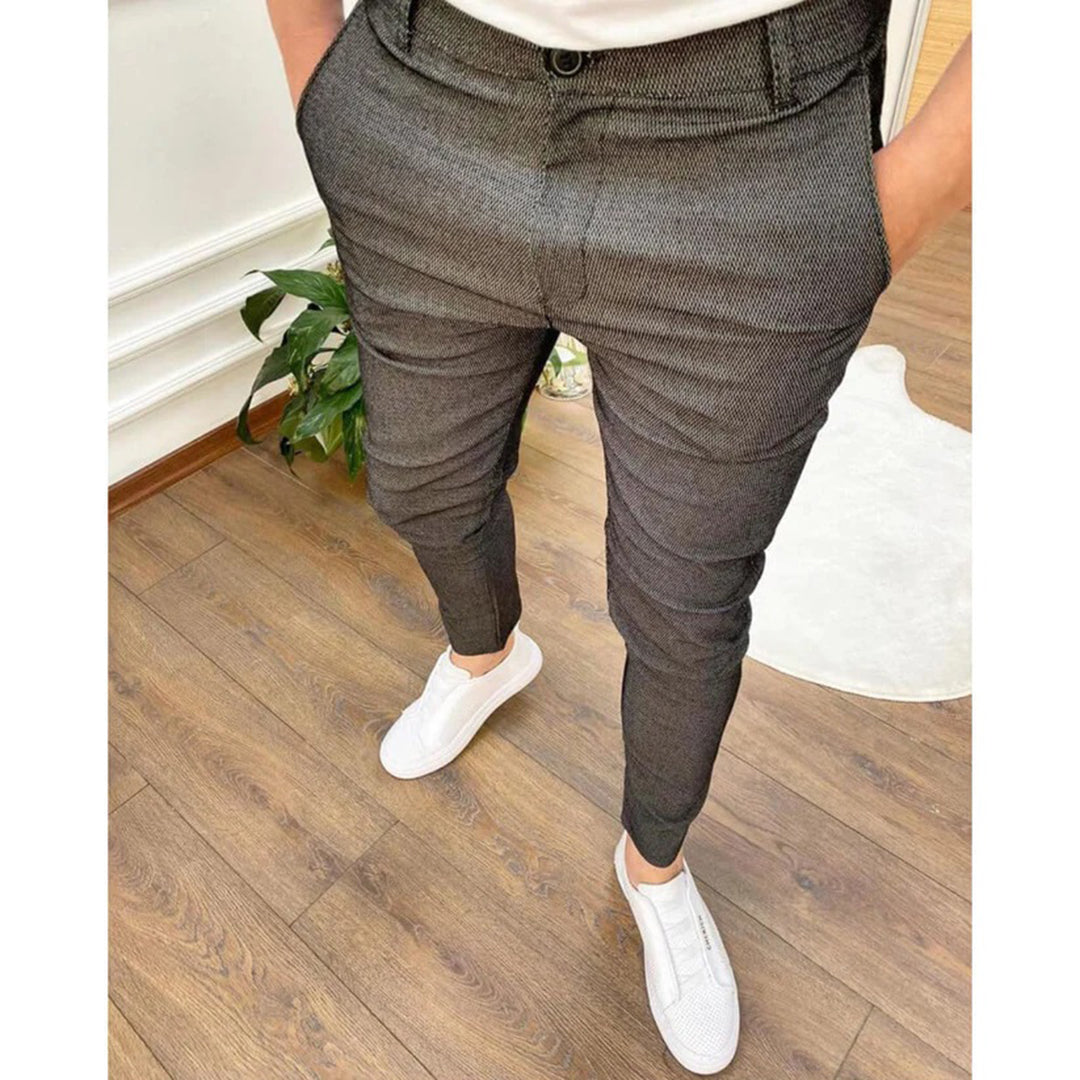 Pantalon d'été pour hommes en polyester confortable – Coupe décontractée et plusieurs couleurs