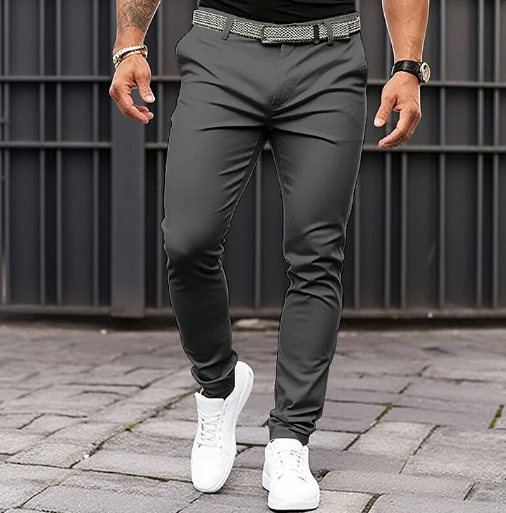 Pantalon d'été pour hommes en tissu de qualité, coupe confortable et polyvalente – Tailles S à 3XL