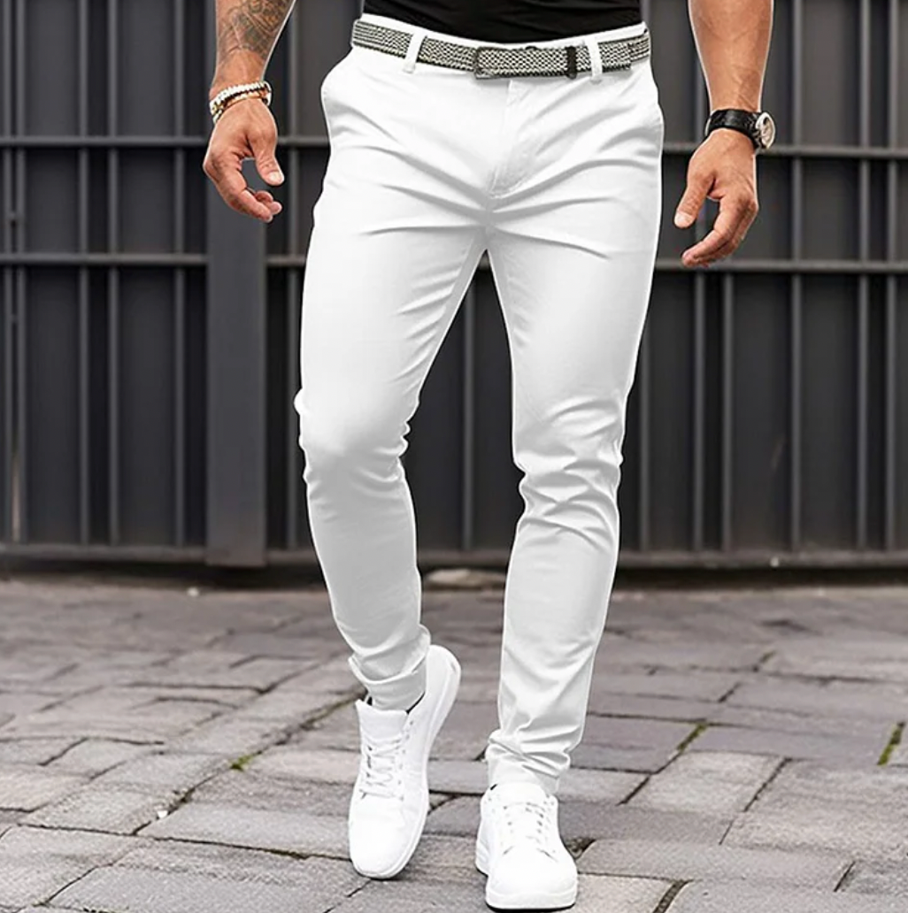 Pantalon d'été pour hommes en tissu de qualité, coupe confortable et polyvalente – Tailles S à 3XL