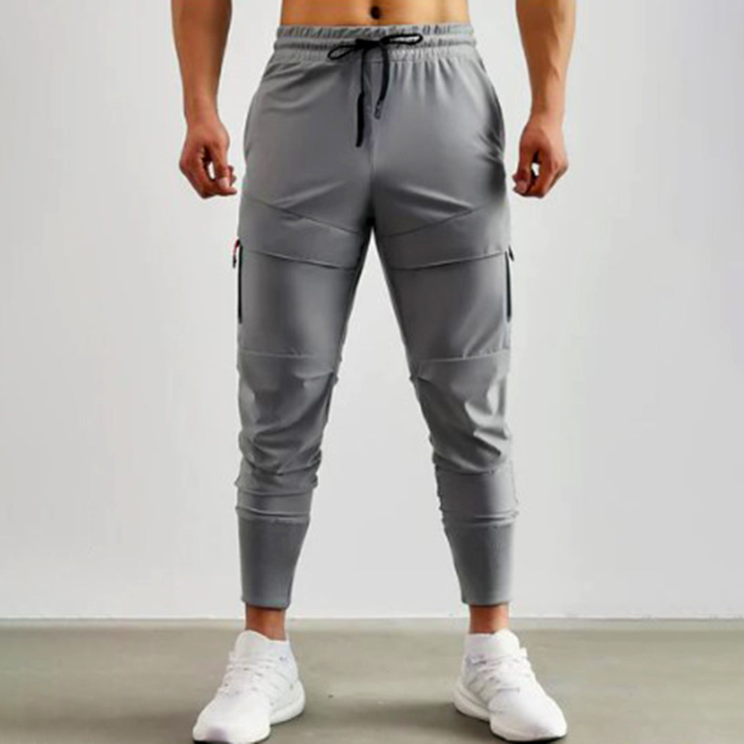 Pantalon de Jogging Slim pour Hommes avec Taille Réglable et Poches – Tissu Doux et Respirant, Confort Optimal