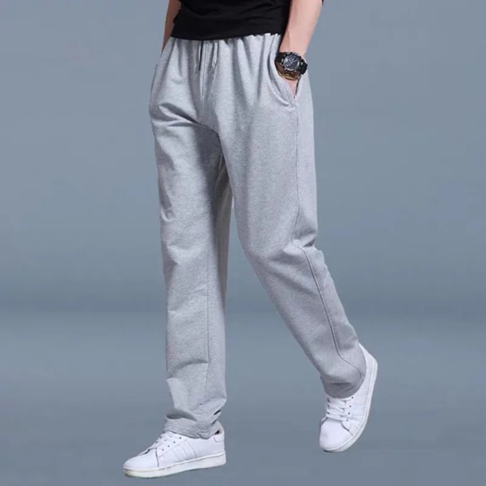 Pantalon de Jogging d'Été Léger pour Hommes avec Ceinture Réglable – Pantalon à Jambes Larges en Coton